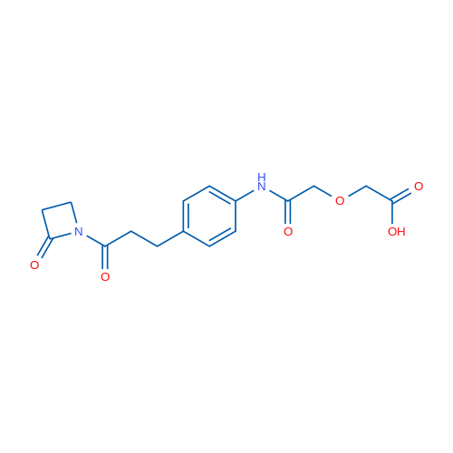 ((4-[3-OXo-3-(2-oxo-azetidin-1-yl)-propyl]-phenylcarbamoyl)-methoxy)-acetic acid 100mg