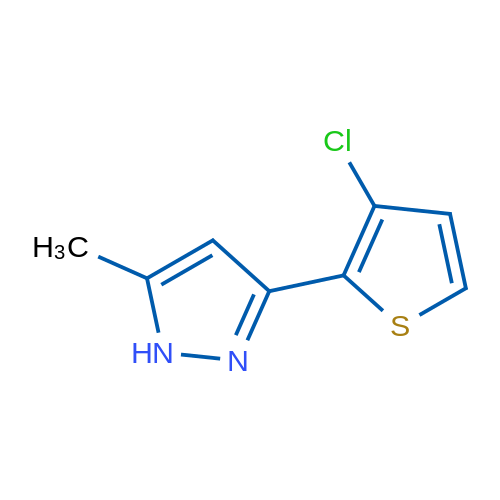 3-(3-Chlorothiophen-2-yl)-5-methyl-1H-pyrazole 1g