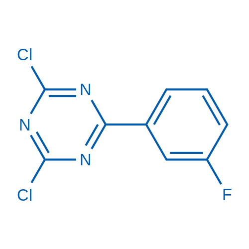 2,4-Dichloro-6-(3-fluorophenyl)-1,3,5-triazine 1g