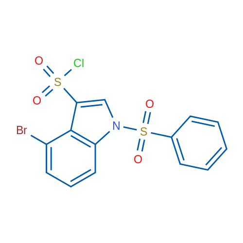 4-Bromo-1-(phenylsulfonyl)-1H-indole-3-sulfonyl chloride 1g