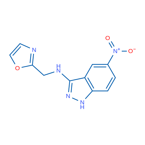 5-Nitro-N-(oxazol-2-ylmethyl)-1H-indazol-3-amine 1g
