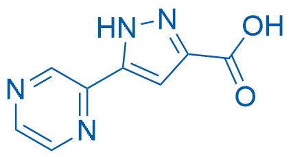 5-(Pyrazin-2-yl)-1H-pyrazole-3-carboxylic acid 5g