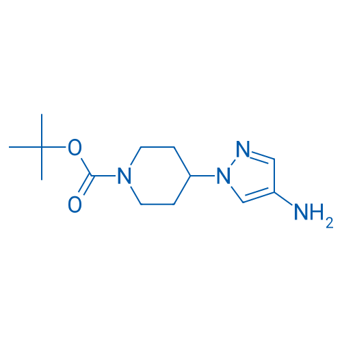 tert-Butyl 4-(4-amino-1H-pyrazol-1-yl)piperidine-1-carboxylate 250mg