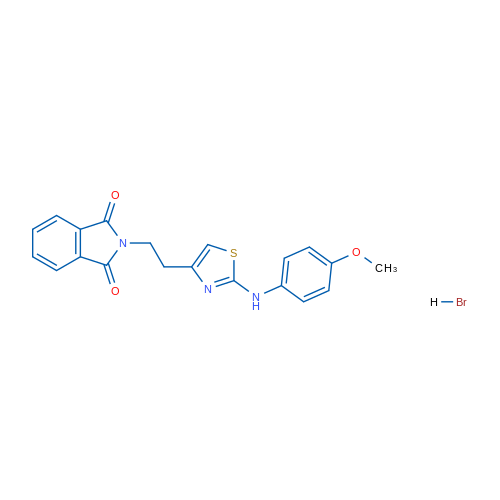 2-(2-{2-[(4-methoxyphenyl)amino]-1,3-thiazol-4-yl}ethyl)-2,3-dihydro-1H-isoindole-1,3-dione hydrobromide 1g