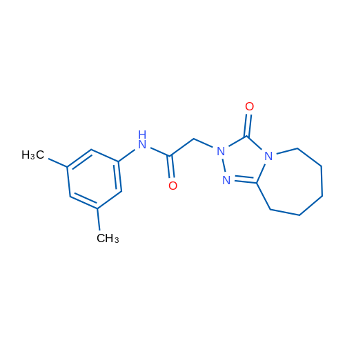 N-(3,5-Dimethylphenyl)-2-{3-oxo-2H,3H,5H,6H,7H,8H,9H-[1,2,4]triazolo[4,3-a]azepin-2-yl}acetamide 1g