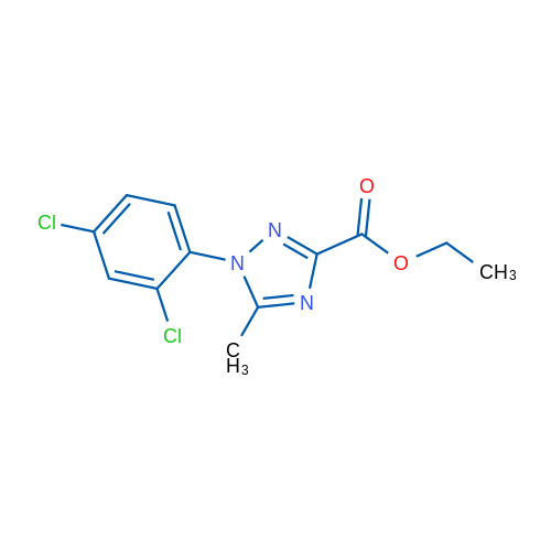 Ethyl 1-(2,4-dichlorophenyl)-5-methyl-1H-1,2,4-triazole-3-carboxylate 1g