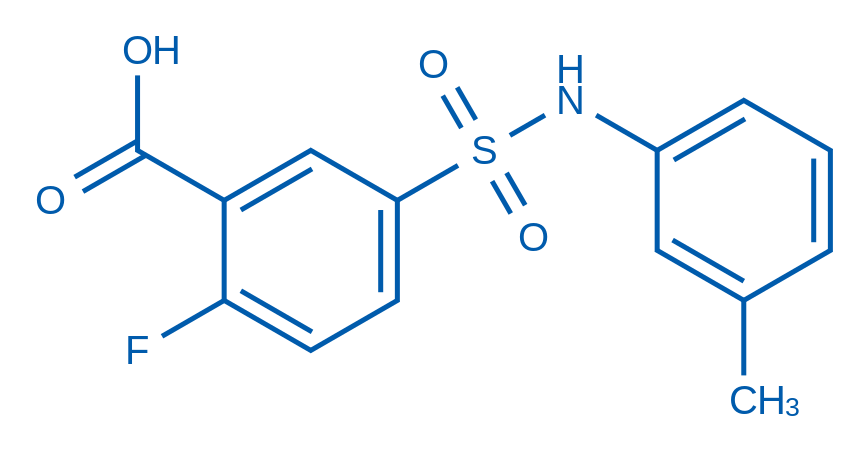 2-Fluoro-5-(N-(m-tolyl)sulfamoyl)benzoic acid 1g