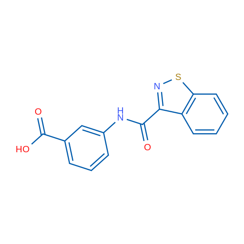 3-(Benzo[d]isothiazole-3-carboxamido)benzoic acid 5g