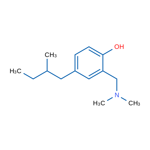 2-((Dimethylamino)methyl)-4-(2-methylbutyl)phenol 1g