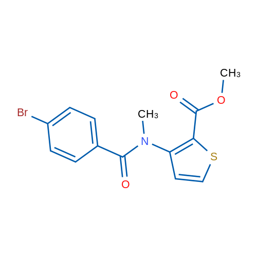 Methyl 3-(4-bromo-N-methylbenzamido)thiophene-2-carboxylate 1g