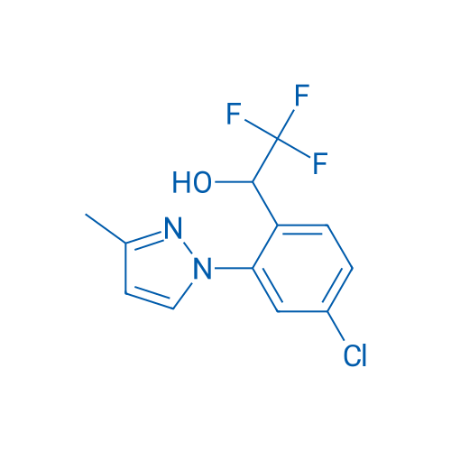 1-(4-Chloro-2-(3-methyl-1H-pyrazol-1-yl)phenyl)-2,2,2-trifluoroethanol 250mg