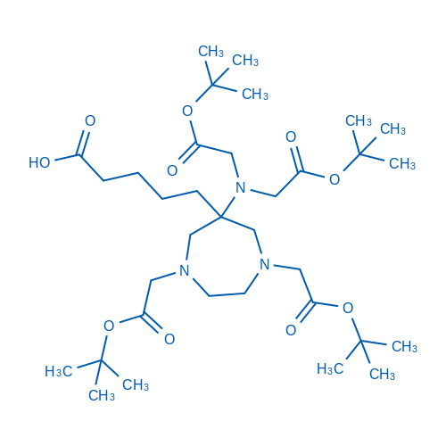 5-(6-(Bis(2-(tert-butoxy)-2-oxoethyl)amino)-1,4-bis(2-(tert-butoxy)-2-oxoethyl)-1,4-diazepan-6-yl)pentanoic acid 50mg