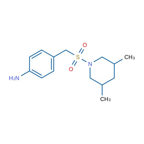 4-(((3,5-Dimethylpiperidin-1-yl)sulfonyl)methyl)aniline 1g