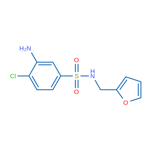 3-Amino-4-chloro-N-(furan-2-ylmethyl)benzenesulfonamide 1g