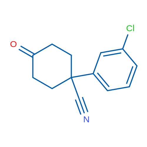 4-Cyano-4-(3-chlorophenyl)cyclohexanone 1g