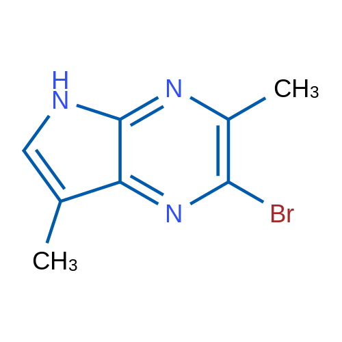 2-Bromo-3,7-dimethyl-5H-pyrrolo[2,3-b]pyrazine 1g