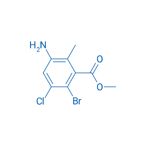 Methyl 3-amino-6-bromo-5-chloro-2-methylbenzoate 250mg