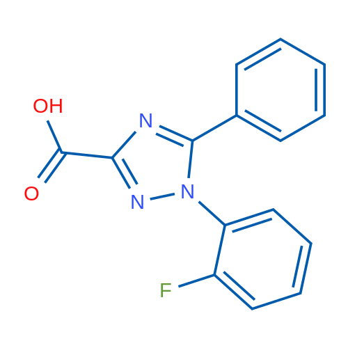 1-(2-Fluoro-phenyl)-5-phenyl-1h-[1,2,4]triazole-3-carboxylic acid 1g