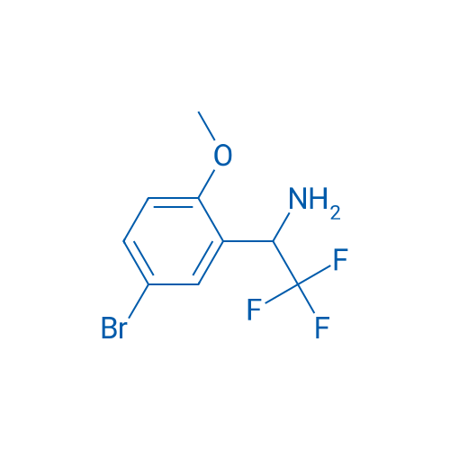 1-(5-Bromo-2-methoxyphenyl)-2,2,2-trifluoroethan-1-amine 250mg