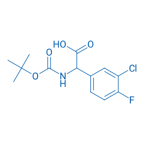 2-((tert-Butoxycarbonyl)amino)-2-(3-chloro-4-fluorophenyl)acetic acid 100mg