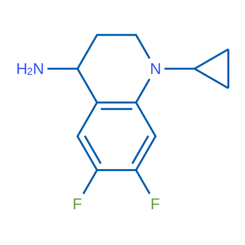 1-Cyclopropyl-6,7-difluoro-1,2,3,4-tetrahydroquinolin-4-amine 1g