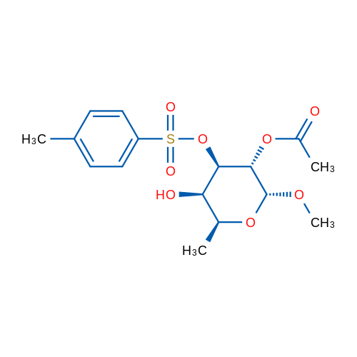 (2R,3S,4R,5R,6S)-5-Hydroxy-2-methoxy-6-methyl-4-(tosyloxy)tetrahydro-2H-pyran-3-yl acetate 1g