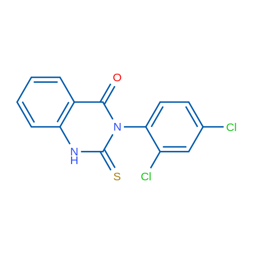 3-(2,4-Dichlorophenyl)-2-thioxo-2,3-dihydroquinazolin-4(1H)-one 1g