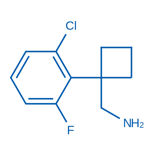 (1-(2-Chloro-6-fluorophenyl)cyclobutyl)methanamine 250mg