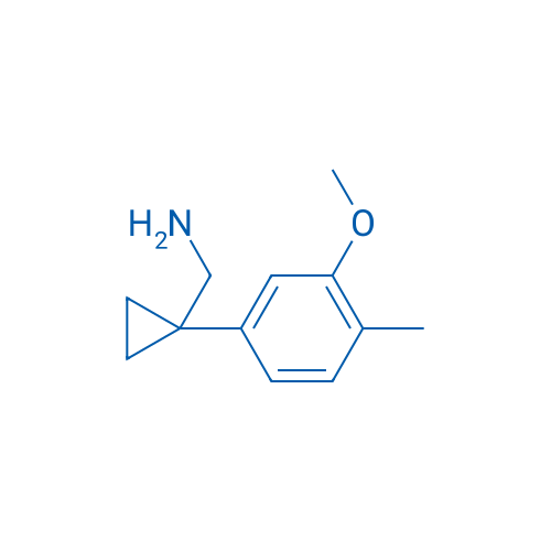 (1-(3-Methoxy-4-methylphenyl)cyclopropyl)methanamine 250mg