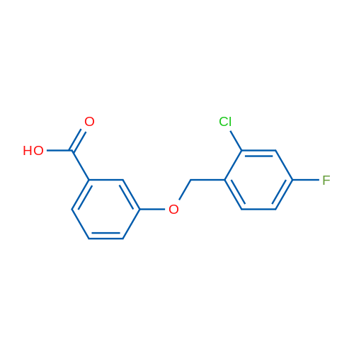 3-((2-Chloro-4-fluorobenzyl)oxy)benzoic acid 1g