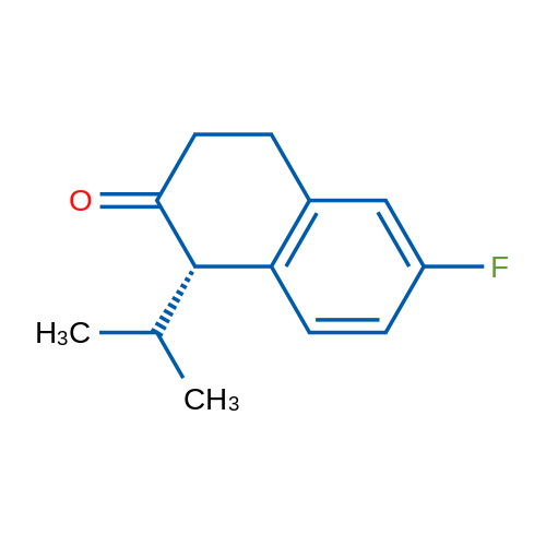 (S)-6-Fluoro-1-isopropyl-3,4-dihydronaphthalen-2(1H)-one 250mg