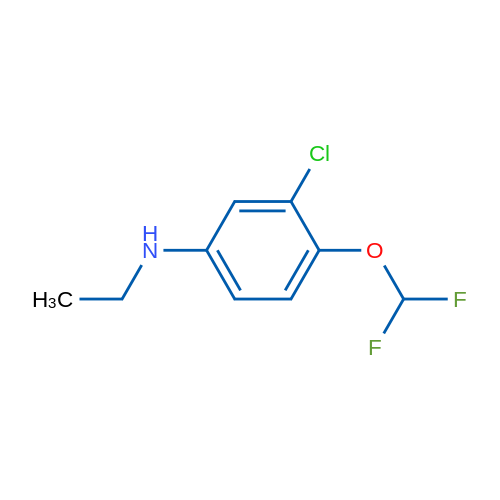 3-Chloro-4-(difluoromethoxy)-N-ethylaniline 1g