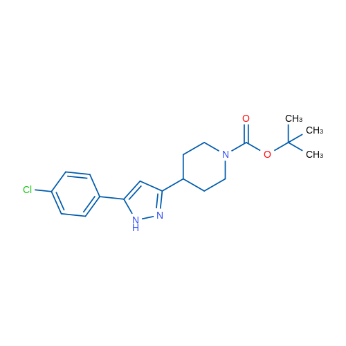 tert-Butyl 4-[5-(4-chlorophenyl)-1H-pyrazol-3-yl]piperidine-1-carboxylate 1g