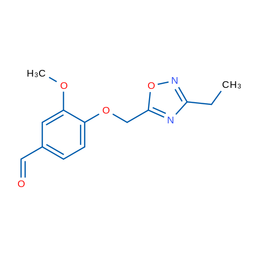 4-((3-Ethyl-1,2,4-oxadiazol-5-yl)methoxy)-3-methoxybenzaldehyde 1g