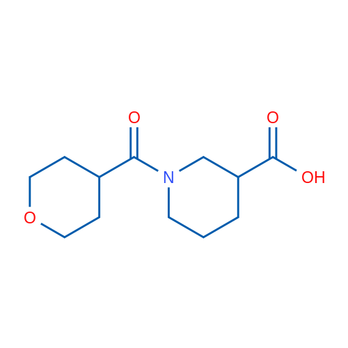 1-(Tetrahydro-2H-pyran-4-carbonyl)piperidine-3-carboxylic acid 1g