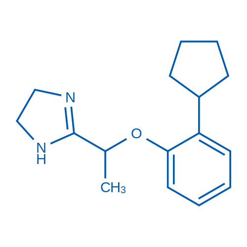 2-[1-(2-Cyclopentylphenoxy)ethyl]-4,5-dihydro-1H-imidazole 100mg