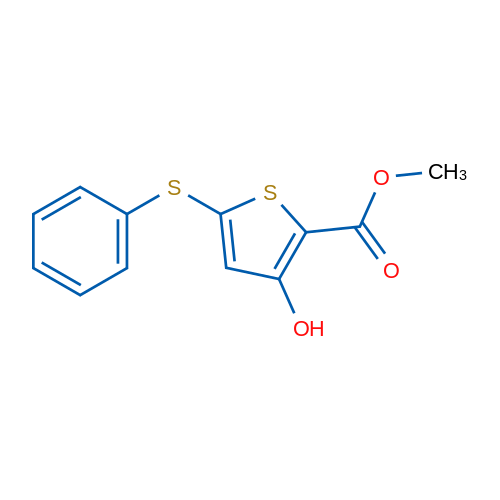 Methyl 3-hydroxy-5-(phenylthio)thiophene-2-carboxylate 1g
