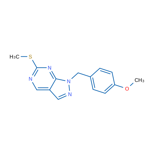 1-(4-Methoxybenzyl)-6-(methylthio)-1H-pyrazolo[3,4-d]pyrimidine 1g