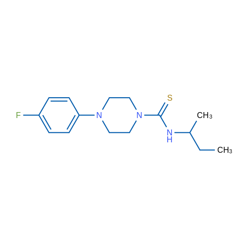 N-(Butan-2-yl)-4-(4-fluorophenyl)piperazine-1-carbothioamide 2mg