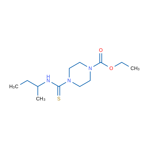 Ethyl 4-[(butan-2-yl)carbamothioyl]piperazine-1-carboxylate 1g