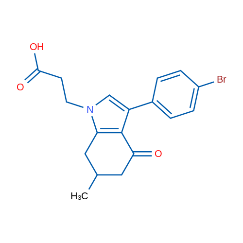 3-[3-(4-Bromophenyl)-6-methyl-4-oxo-4,5,6,7-tetrahydro-1H-indol-1-yl]propanoic acid 1g