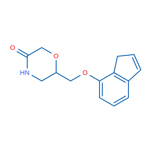 6-(((1H-Inden-7-yl)oxy)methyl)morpholin-3-one 1g