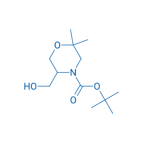 tert-Butyl 5-(hydroxymethyl)-2,2-dimethylmorpholine-4-carboxylate 250mg