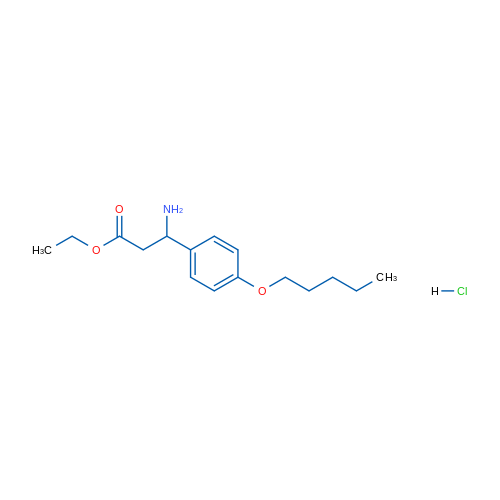 Ethyl 3-Amino-3-(4-(pentyloxy)phenyl)propanoate hydrochloride 1g