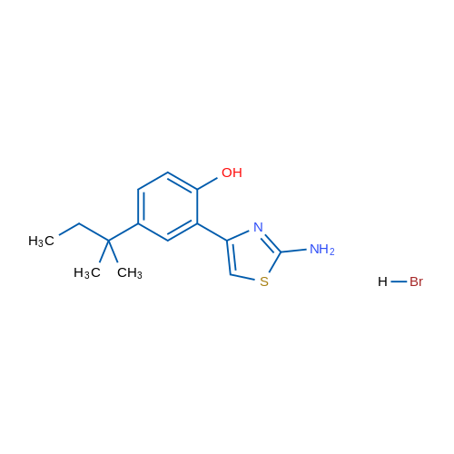 2-(2-Aminothiazol-4-yl)-4-(tert-pentyl)phenol hydrobromide 1g