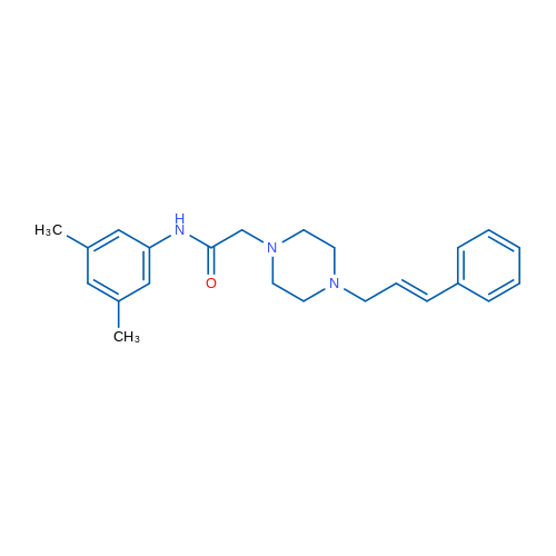 N-(3,5-Dimethylphenyl)-2-{4-[(2E)-3-phenylprop-2-en-1-yl]piperazin-1-yl}acetamide 1g
