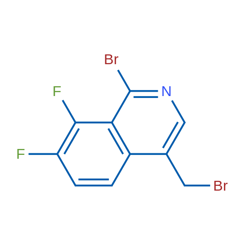 1-Bromo-4-(bromomethyl)-7,8-difluoroisoquinoline 1g