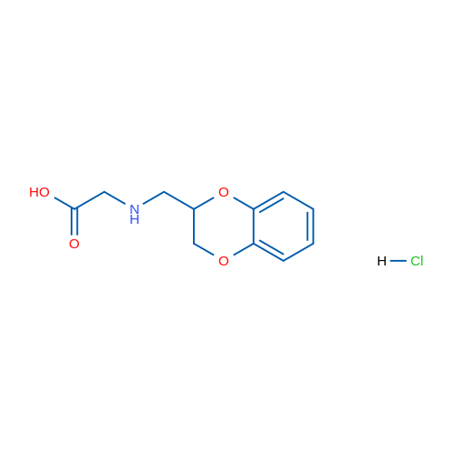 2-(((2,3-Dihydrobenzo[b][1,4]dioxin-2-yl)methyl)amino)acetic acid hydrochloride 1g