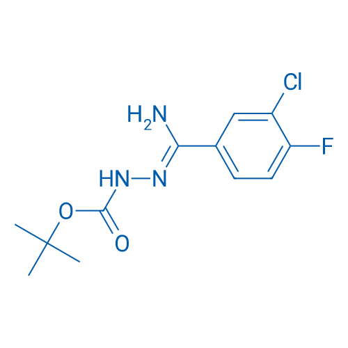 tert-Butyl 2-(amino(3-chloro-4-fluorophenyl)methylene)hydrazinecarboxylate 1g