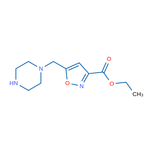 Ethyl 5-(piperazin-1-ylmethyl)isoxazole-3-carboxylate 1g